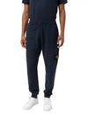 Signature Wappen Patch Cotton Exhaust Pants Navy - STONE ISLAND - BALAAN 2