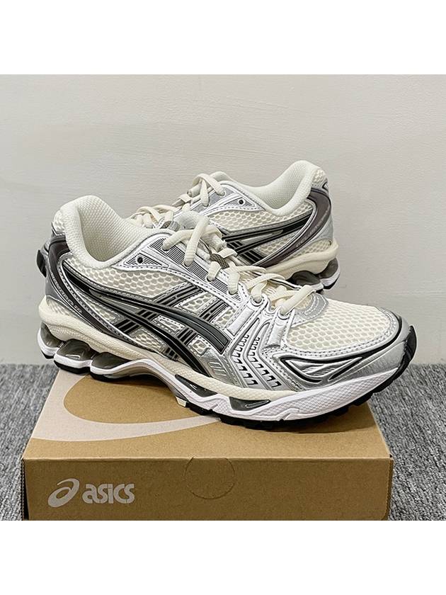 Gel Kayano 14 Low Top Sneakers Cream Black - ASICS - BALAAN 5