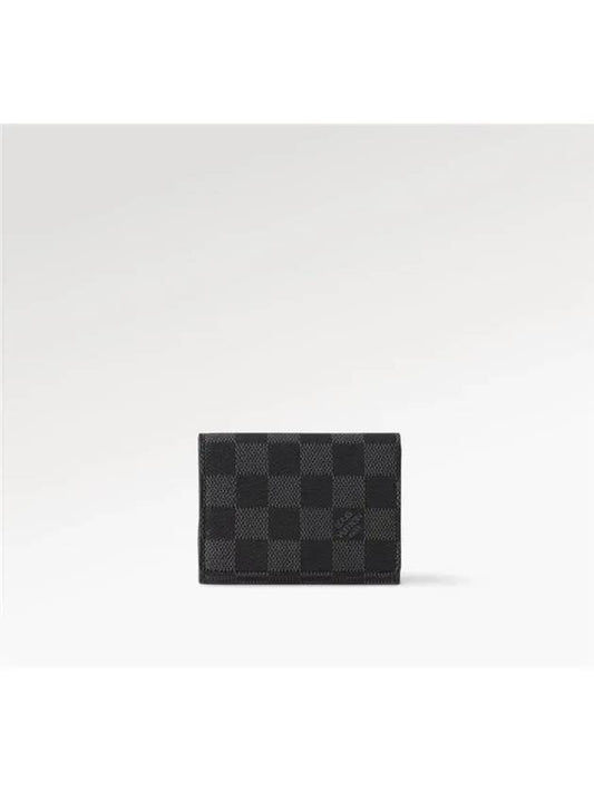 Damier Graphite Envelope Business Card Wallet Black - LOUIS VUITTON - BALAAN 2