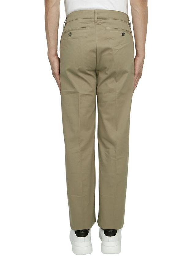 Cotton Chino Straight Pants Beige Khaki - AMI - BALAAN 5