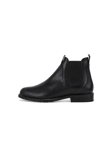 Women s Round Banding Leather Boots Black 270708 - EMPORIO ARMANI - BALAAN 1