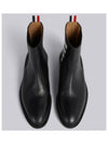 Pebble Grain Leather Chelsea Boots Black - THOM BROWNE - BALAAN 5