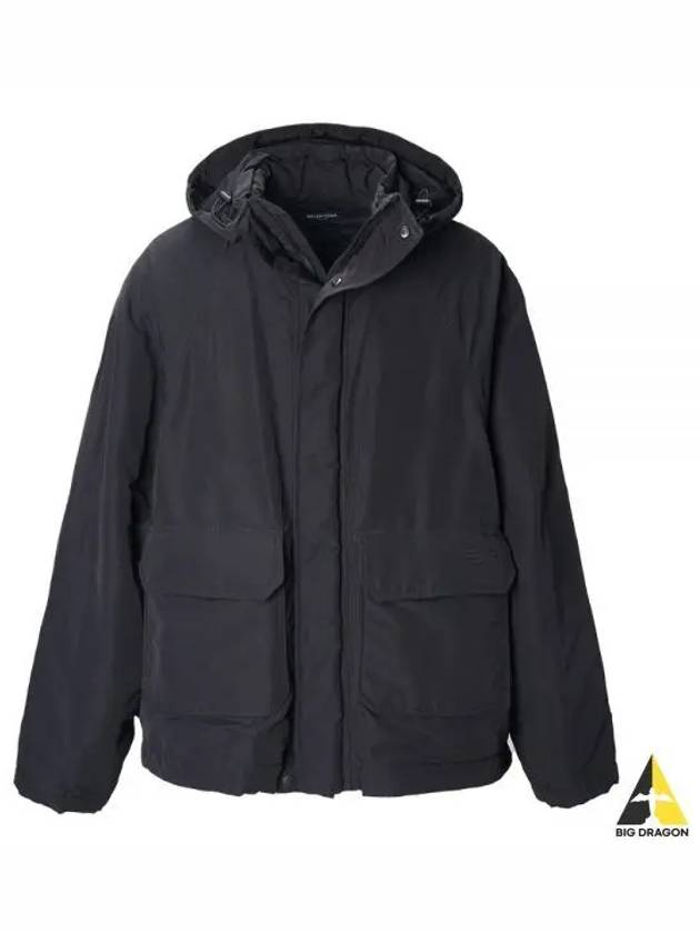 Kick hooded jacket black 704548 TMO17 - BALENCIAGA - BALAAN 1