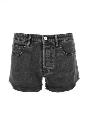 Back pocket logo low cut denim shorts 270899 - MIU MIU - BALAAN 1