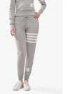 Women's Engineer 4 Bar Cotton Loopback Knit Track Pants Grey - THOM BROWNE - BALAAN 2