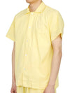 Poplin Pajamas Organic Cotton Short Sleeve Shirt Lemonade - TEKLA - BALAAN 3