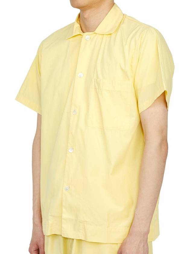 Poplin Pajamas Organic Cotton Short Sleeve Shirt Lemonade - TEKLA - BALAAN 3