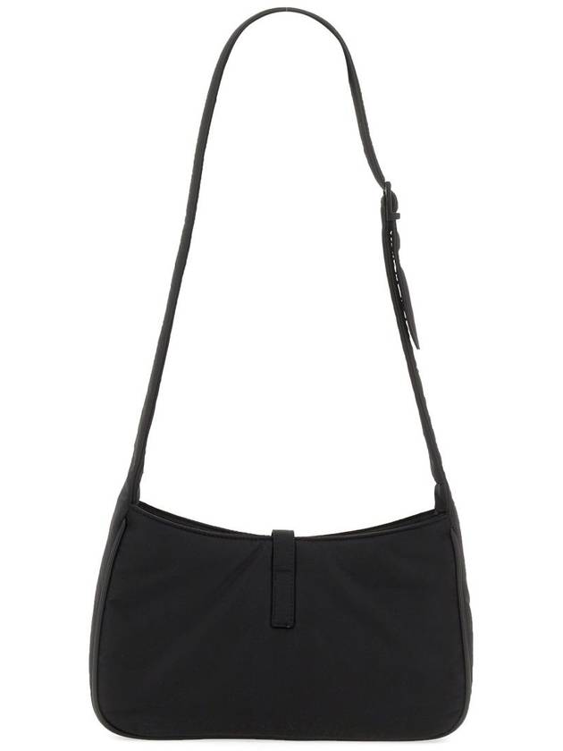 5 A 7 Regenerated Nylon Shoulder Bag Black - SAINT LAURENT - BALAAN 3