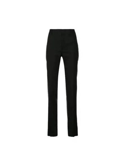 Gabardine Virgin Wool Straight Pants Black - SAINT LAURENT - BALAAN 2