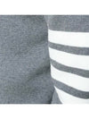 4 Bar Armband Milano Stitch Knit Top Mid Grey - THOM BROWNE - BALAAN 5