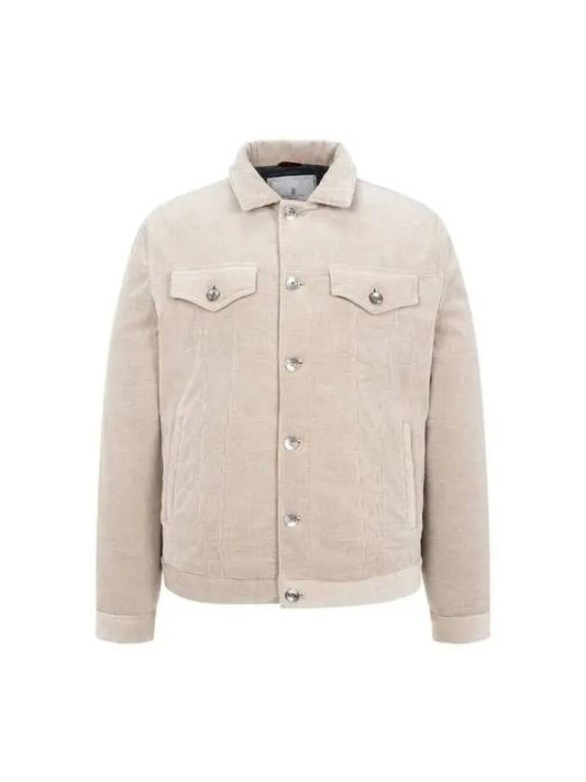 City Village 8th Anniversary 10 ePoint 9 8 Men s Soft Corduroy Button Up Jacket Beige 271646 - BRUNELLO CUCINELLI - BALAAN 1