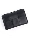 Intrecciato Flap Card Wallet Black - BOTTEGA VENETA - BALAAN 4