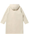 Men's Premium Cashmere Blended Hooded Coat Ivory SW23IHCO06IV - SOLEW - BALAAN 3