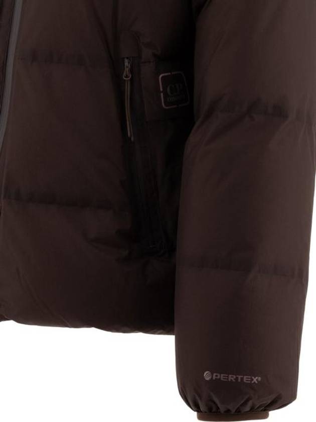 The Metropolis Series Pertex Hooded Down Padding Brown - CP COMPANY - BALAAN 5