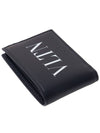 VLTN Logo Leather Wallet Black - VALENTINO - BALAAN 5