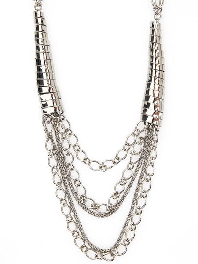 Silver Colored Multi Layer Necklace In Metal Woman - ALBERTA FERRETTI - BALAAN 2