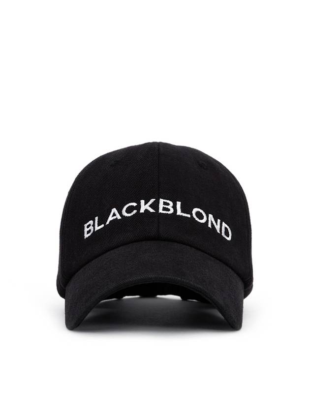 Classic Logo Denim Cap Black - BLACKBLOND - BALAAN 2