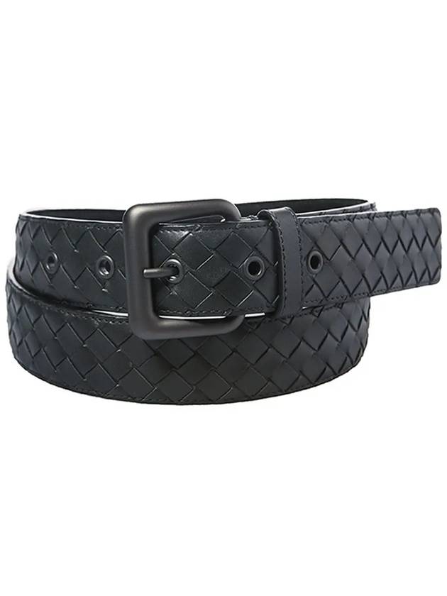 Intrecciato Leather Belt Grey - BOTTEGA VENETA - BALAAN 2