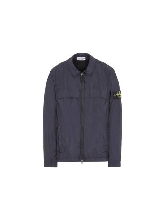 Garment Dyed Crinkle Reps R-NY Jacket Blue - STONE ISLAND - BALAAN 2