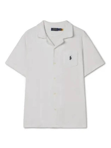 terry camp shirt white - POLO RALPH LAUREN - BALAAN 1