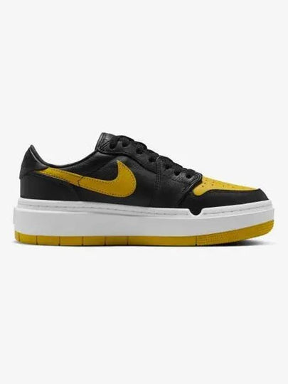 Jordan 1 Elevate Low Top Sneakers Black Yellow Ocher - NIKE - BALAAN 2