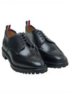 Almond Toe Leather Derby Black - THOM BROWNE - BALAAN 2