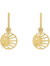 Rose Celeste Diamond Earrings Gold - DIOR - BALAAN 1