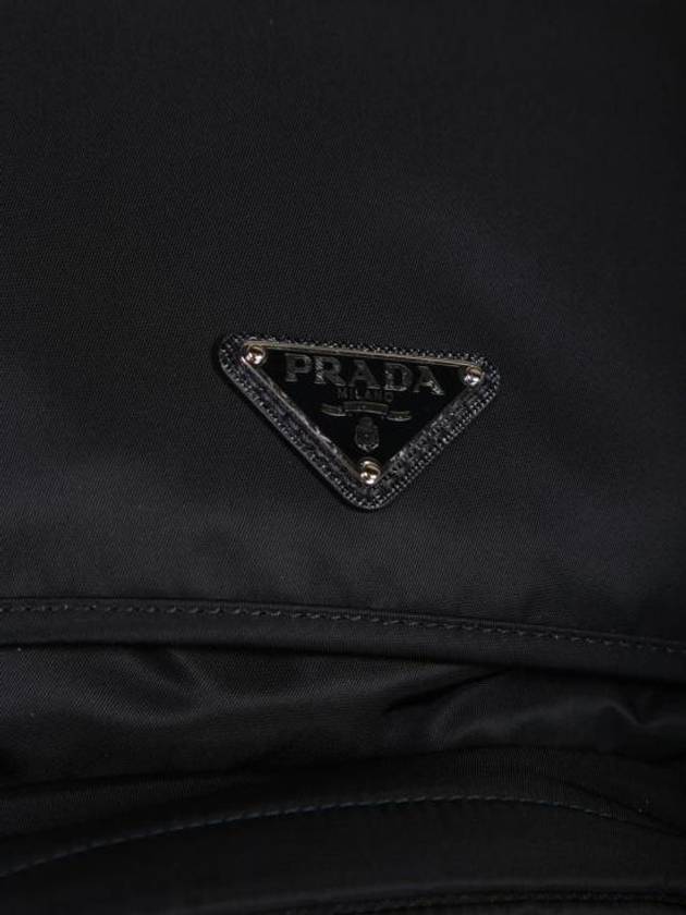 Re-Nylon Saffiano Leather Backpack Black - PRADA - BALAAN 4