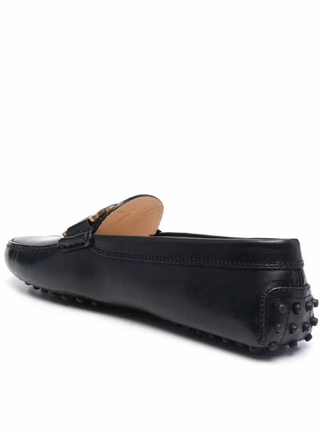 Women's Kate Gommino Leather Driving Shoes Black - TOD'S - BALAAN 4