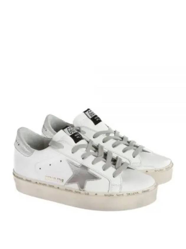 Hi Star White Metallic Silver Heel Tab Sneakers - GOLDEN GOOSE - BALAAN 2