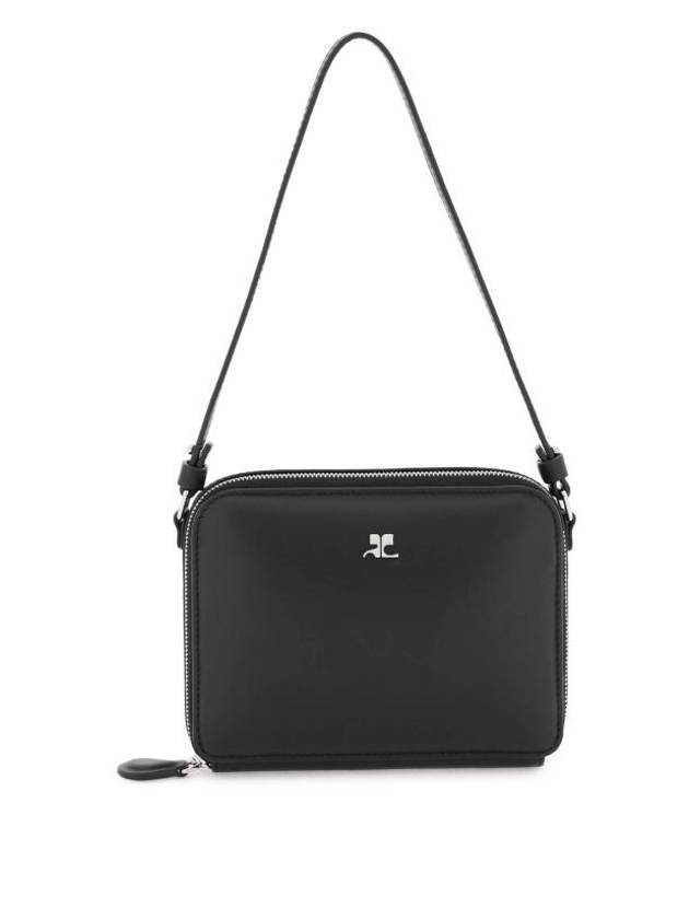 Small Cloud Leather Shoulder Bag Black - COURREGES - BALAAN 1