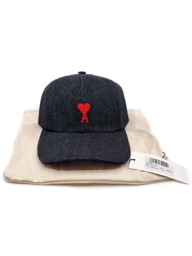 De Coeur Small Heart Logo Ball Cap Dark Grey - AMI - BALAAN 6