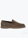 Suede Slipper Loafers Brown - TOD'S - BALAAN 2