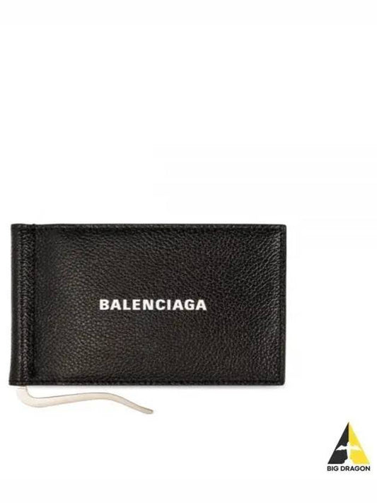 Grained Calfskin Bill Clip Bi-Fold Wallet Black - BALENCIAGA - BALAAN 2