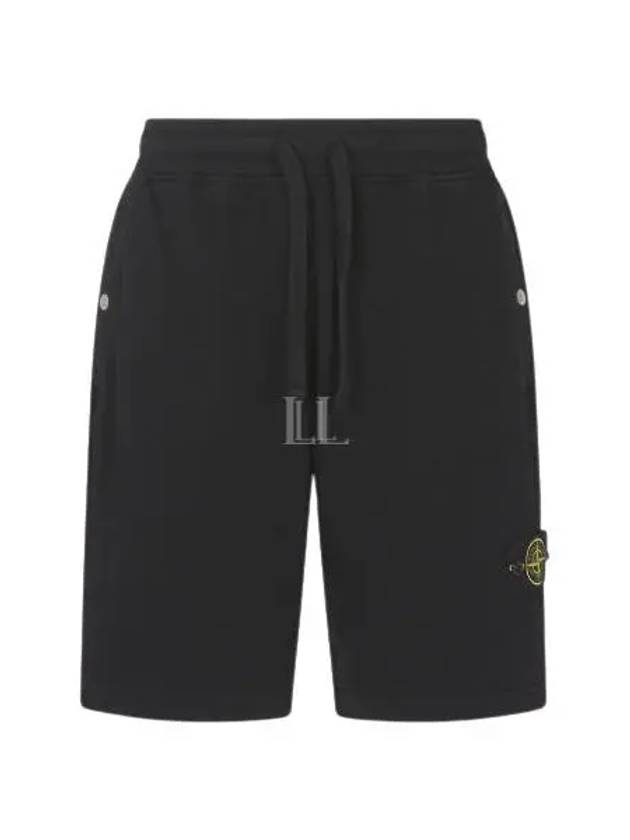 Wappen Patch Old Regular Fit Shorts Black - STONE ISLAND - BALAAN 2