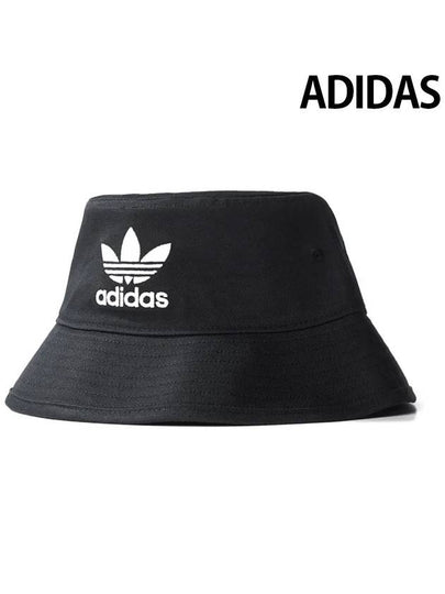 Trefoil Logo Bucket Hat Black - ADIDAS - BALAAN 2