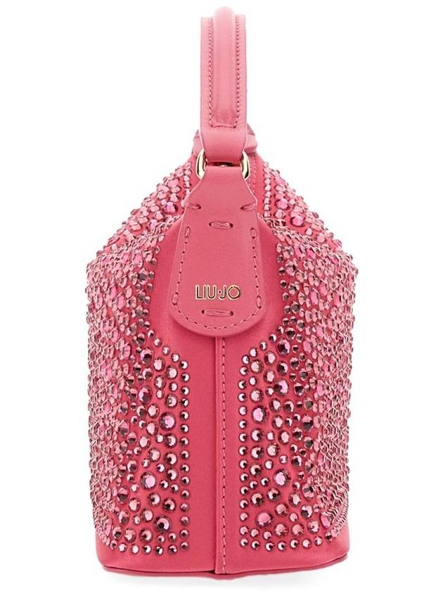 Leonie Hanne X Liu Jo Mini Hobo Bag With Rhinestones - LIU JO - BALAAN 4