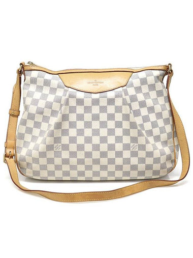 N41112 Damier Azur Siracusa MM Cross Bag - LOUIS VUITTON - BALAAN 1