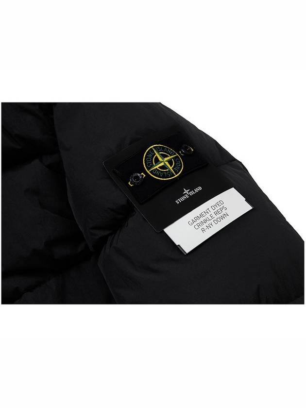 Wappen Patch Crinkle Labs Padding Black - STONE ISLAND - BALAAN 4