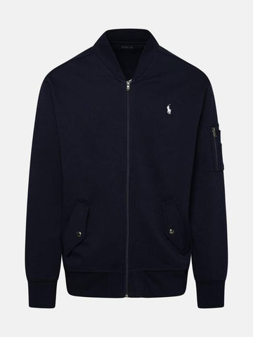 Double Knit Bomber Jacket Navy - POLO RALPH LAUREN - BALAAN 1