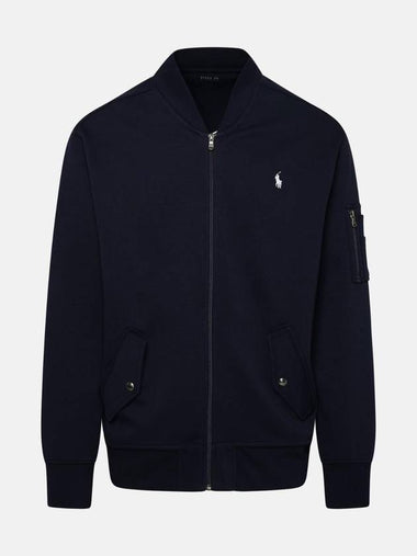 Double Knit Bomber Jacket Navy - POLO RALPH LAUREN - BALAAN 1