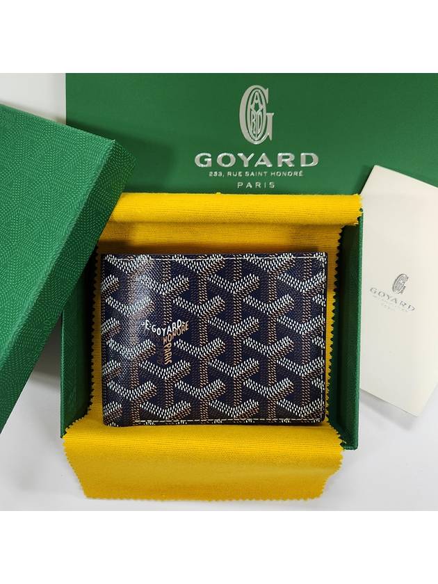 Victoire Half Wallet Navy - GOYARD - BALAAN 9