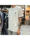 Grey Fox Head Patch Classic Short Sleeve T-Shirt White - MAISON KITSUNE - BALAAN 4