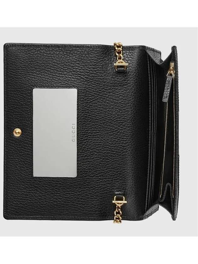 Women's GG Marmont Chain Cross Bag Black - GUCCI - BALAAN 3