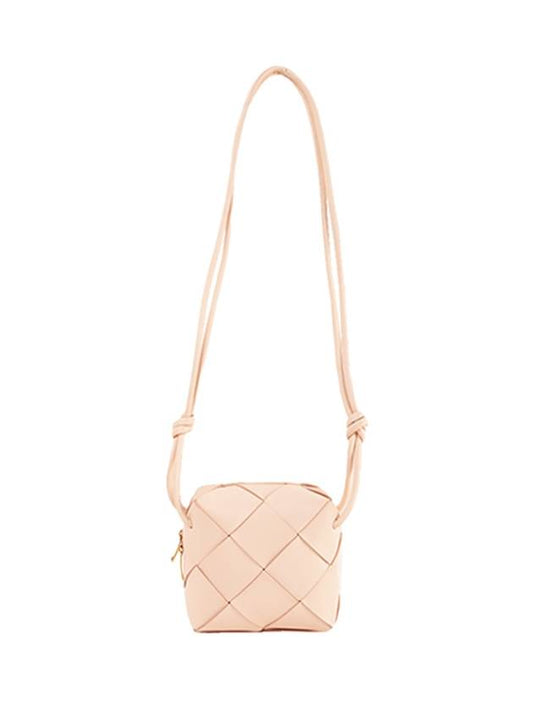 Cassette Intrecciato Mini Shoulder Bag Pink - BOTTEGA VENETA - BALAAN 2