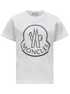 Kids Logo Print T Shirt White 8C0002083907 034 - MONCLER - BALAAN 5