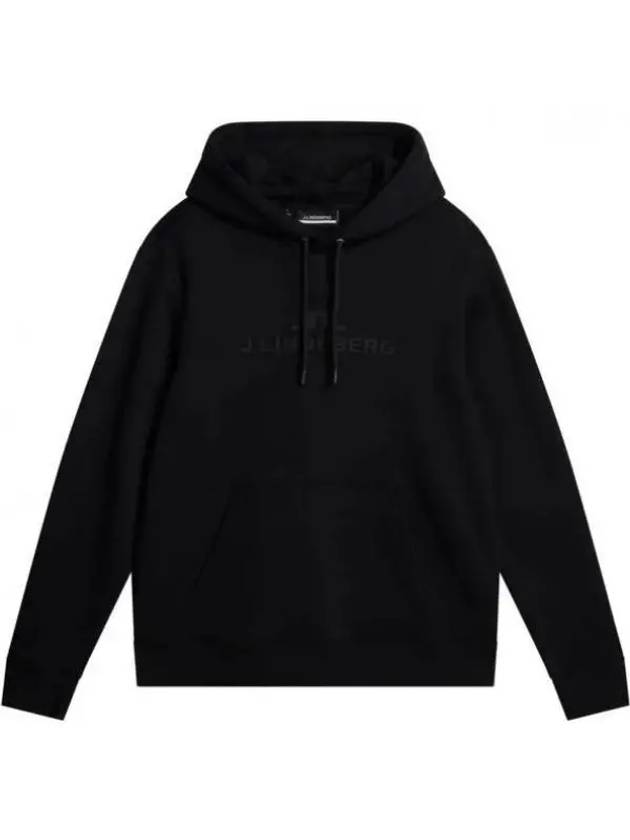 Alpha Logo Print Hoodie Black - J.LINDEBERG - BALAAN 2