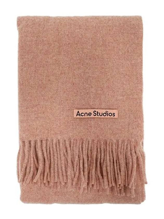 Wool Fringe Scarf Rose Melange - ACNE STUDIOS - BALAAN 2