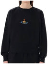 RB Embroidered Logo Sweatshirt Black - VIVIENNE WESTWOOD - BALAAN 3