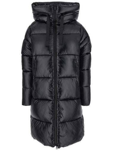 'Isabel' Black Oversized Down Jacket With Hood In Nylon Woman - SAVE THE DUCK - BALAAN 1